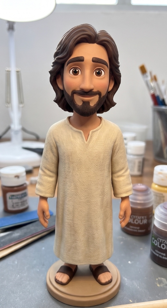 Bonequinho de Jesus feito em impressora 3D